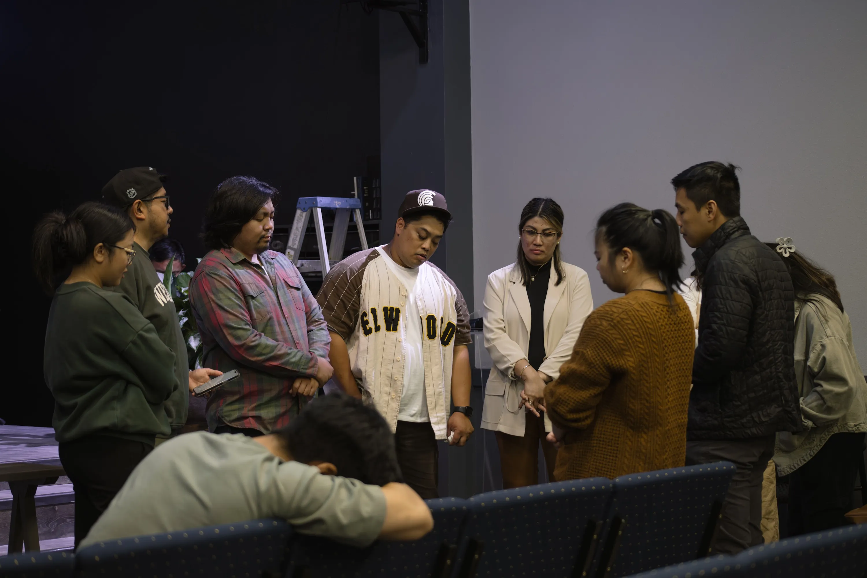 Koinonia Church members praying